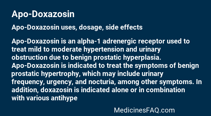 Apo-Doxazosin