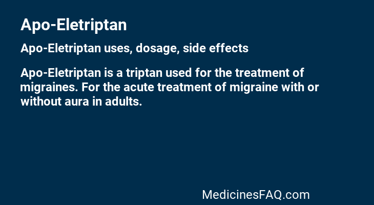 Apo-Eletriptan