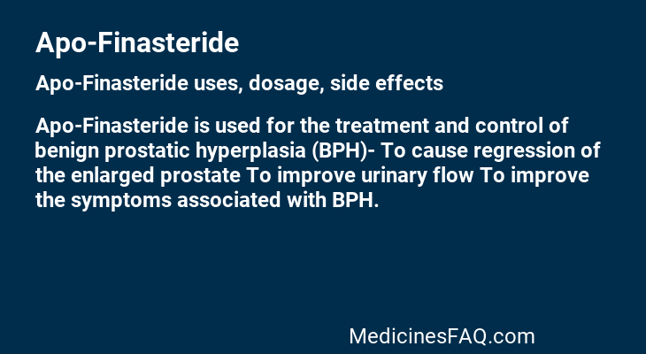 Apo-Finasteride