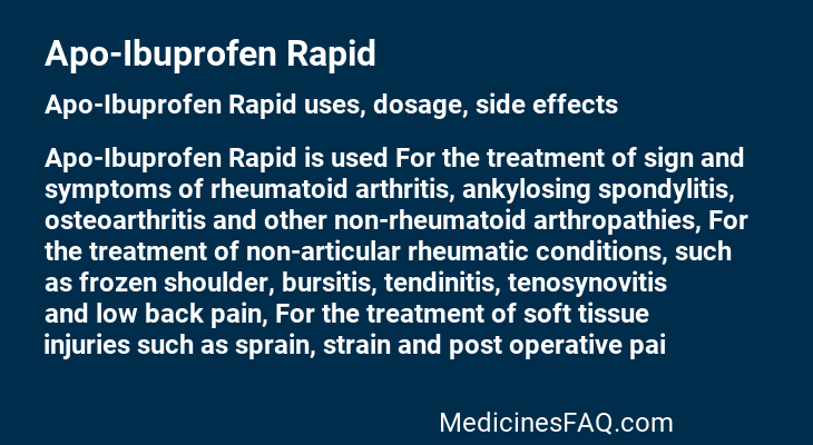 Apo-Ibuprofen Rapid
