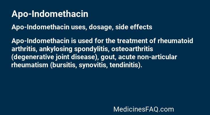 Apo-Indomethacin