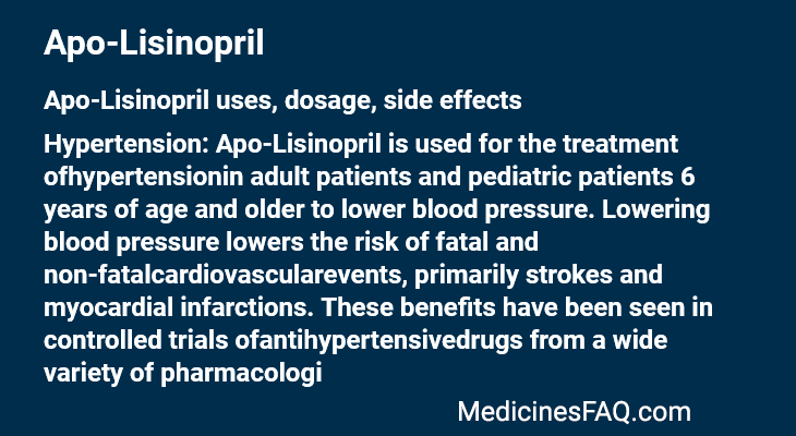 Apo-Lisinopril