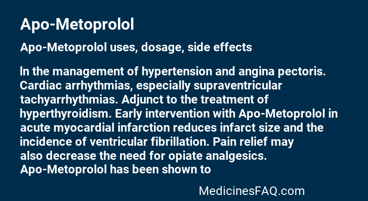 Apo-Metoprolol