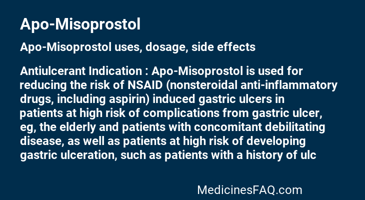 Apo-Misoprostol