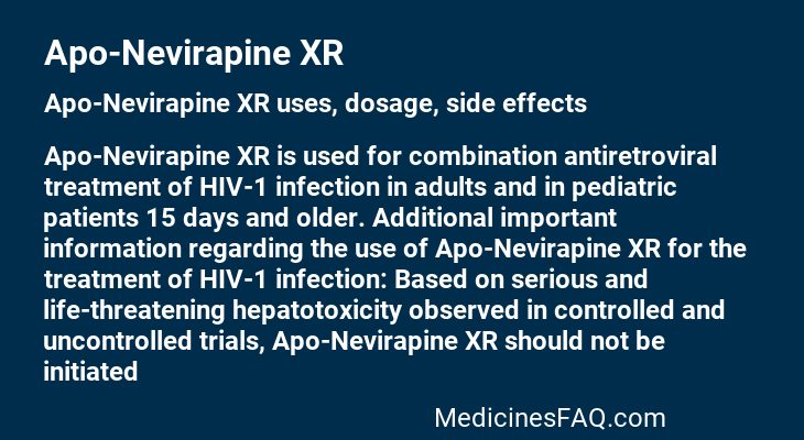 Apo-Nevirapine XR