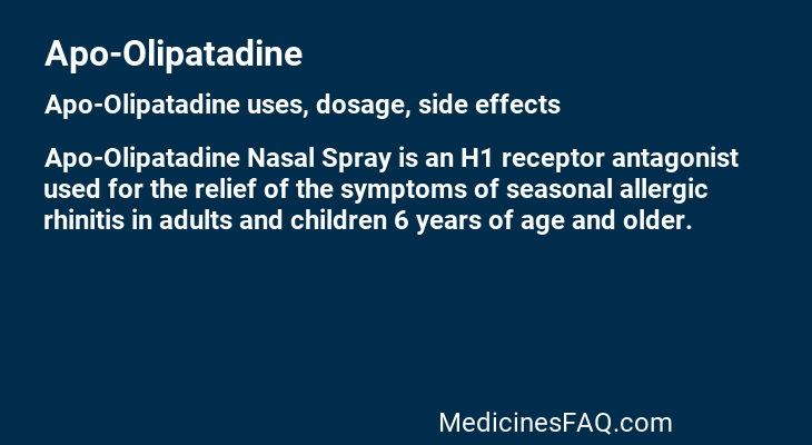 Apo-Olipatadine