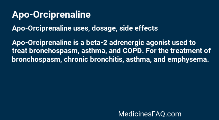 Apo-Orciprenaline