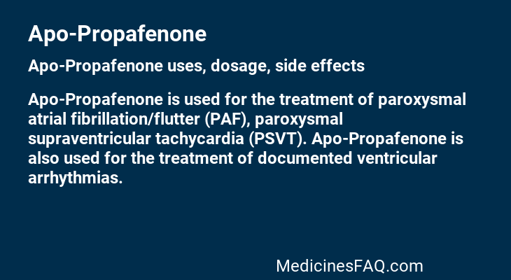 Apo-Propafenone