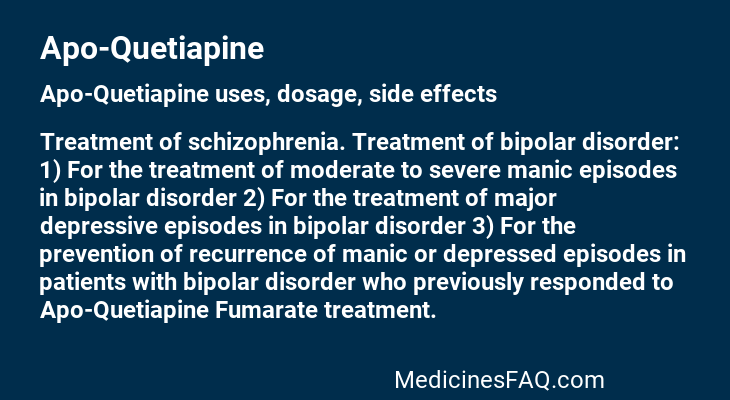 Apo-Quetiapine