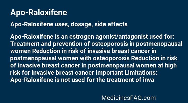 Apo-Raloxifene