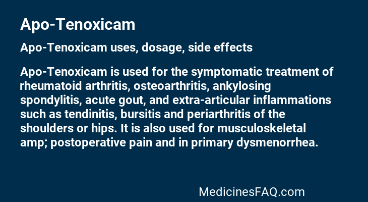 Apo-Tenoxicam