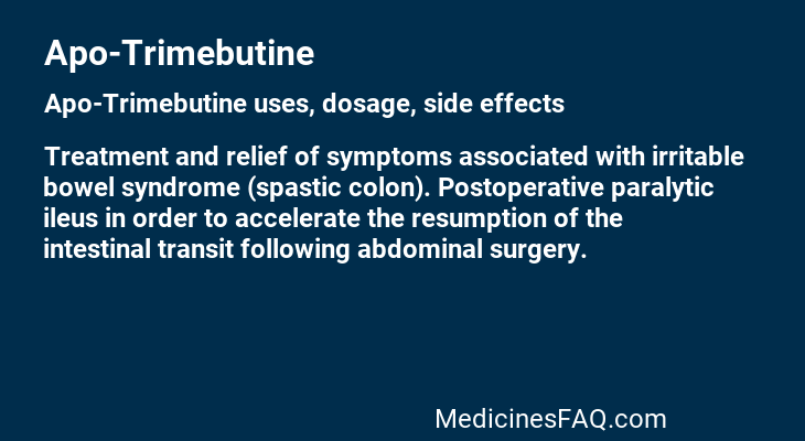 Apo-Trimebutine