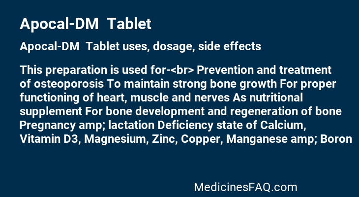 Apocal-DM  Tablet