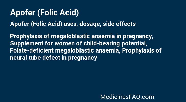 Apofer (Folic Acid)