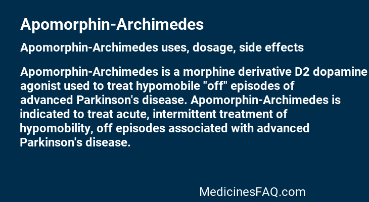 Apomorphin-Archimedes