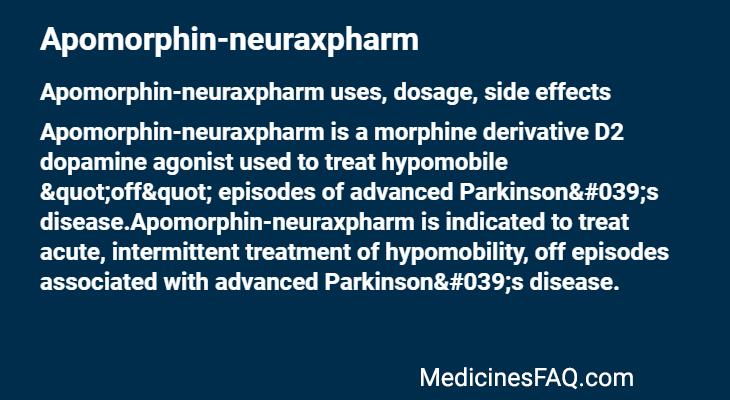 Apomorphin-neuraxpharm