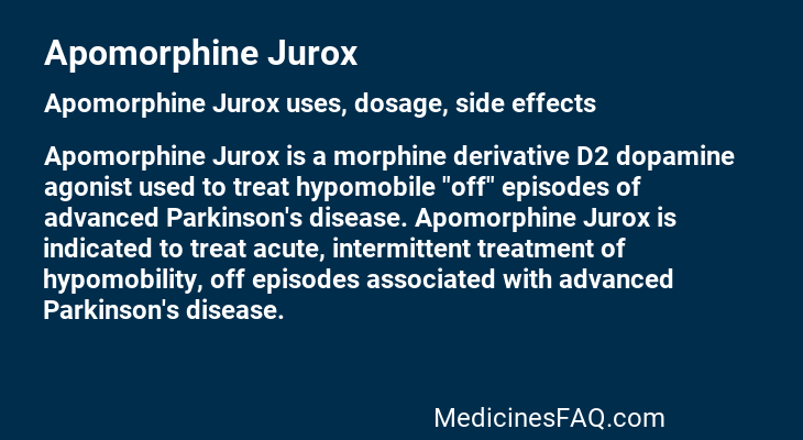 Apomorphine Jurox