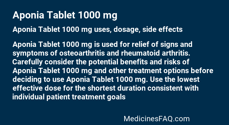 Aponia Tablet 1000 mg