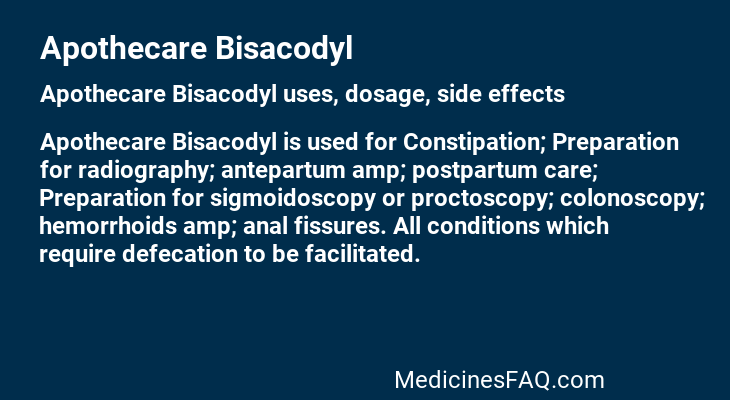 Apothecare Bisacodyl