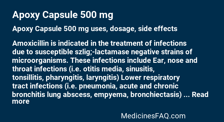 Apoxy Capsule 500 mg