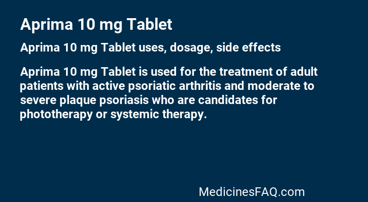 Aprima 10 mg Tablet