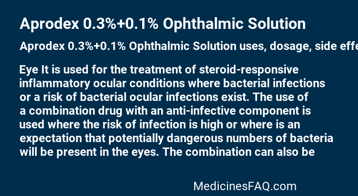 Aprodex 0.3%+0.1% Ophthalmic Solution