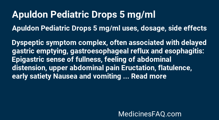 Apuldon Pediatric Drops 5 mg/ml