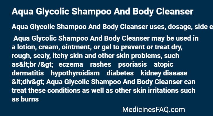 Aqua Glycolic Shampoo And Body Cleanser