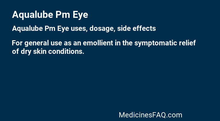 Aqualube Pm Eye