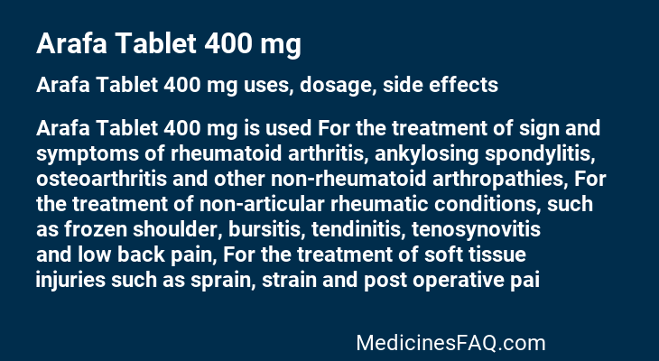 Arafa Tablet 400 mg