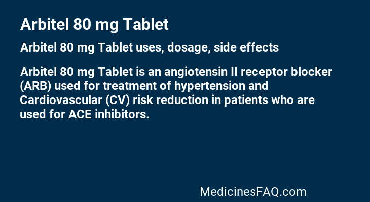 Arbitel 80 mg Tablet