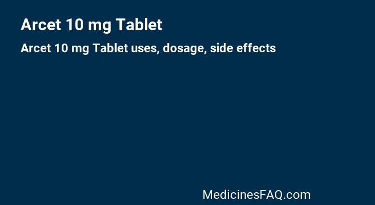 Arcet 10 mg Tablet