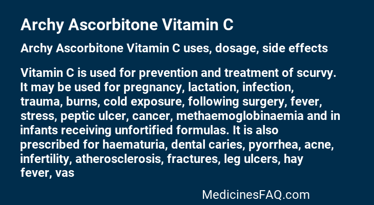 Archy Ascorbitone Vitamin C