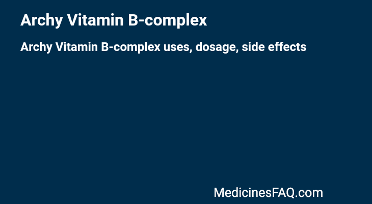 Archy Vitamin B-complex