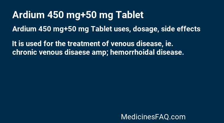 Ardium 450 mg+50 mg Tablet