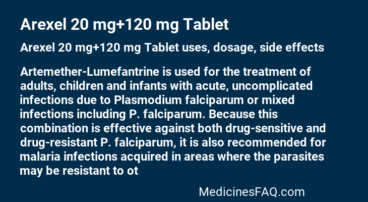 Arexel 20 mg+120 mg Tablet