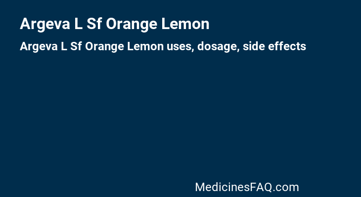 Argeva L Sf Orange Lemon