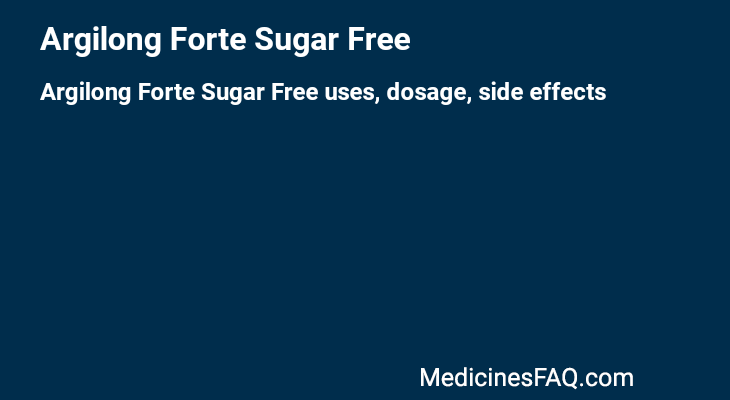 Argilong Forte Sugar Free
