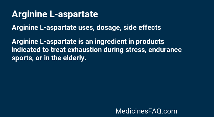 Arginine L-aspartate