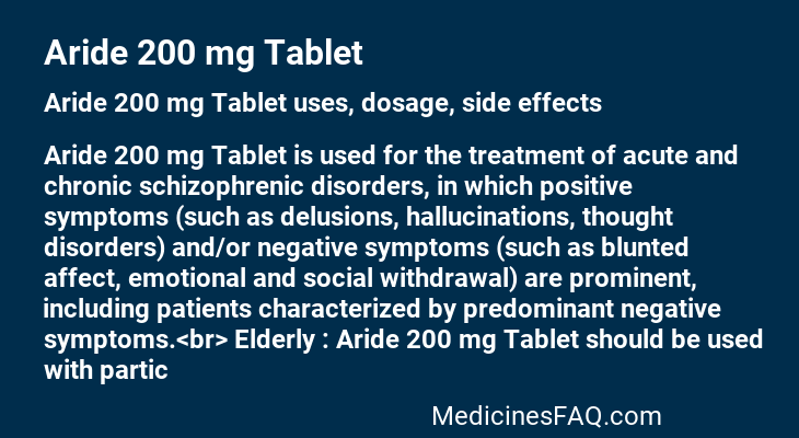 Aride 200 mg Tablet