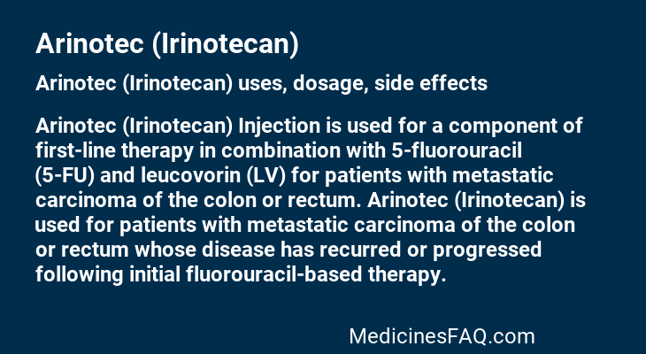 Arinotec (Irinotecan)