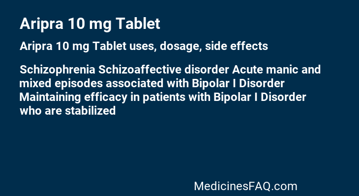 Aripra 10 mg Tablet