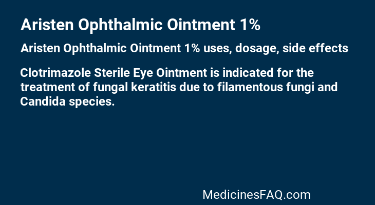 Aristen Ophthalmic Ointment 1%