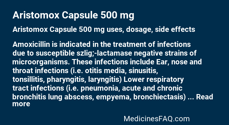 Aristomox Capsule 500 mg