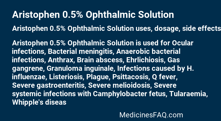 Aristophen 0.5% Ophthalmic Solution