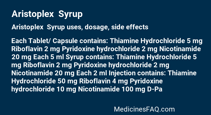 Aristoplex  Syrup