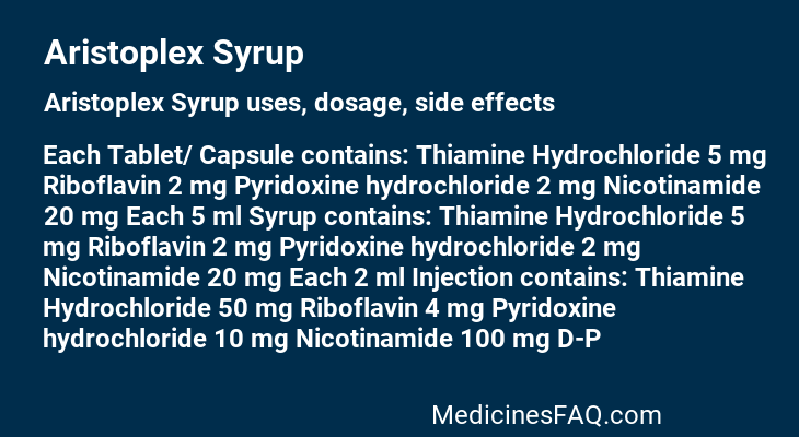 Aristoplex Syrup