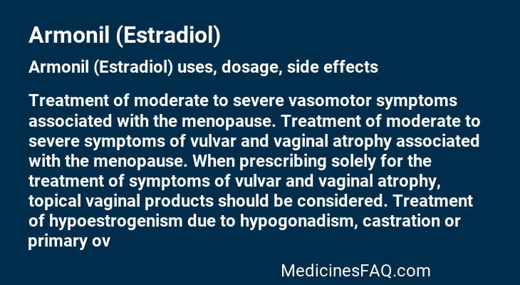 Armonil (Estradiol)