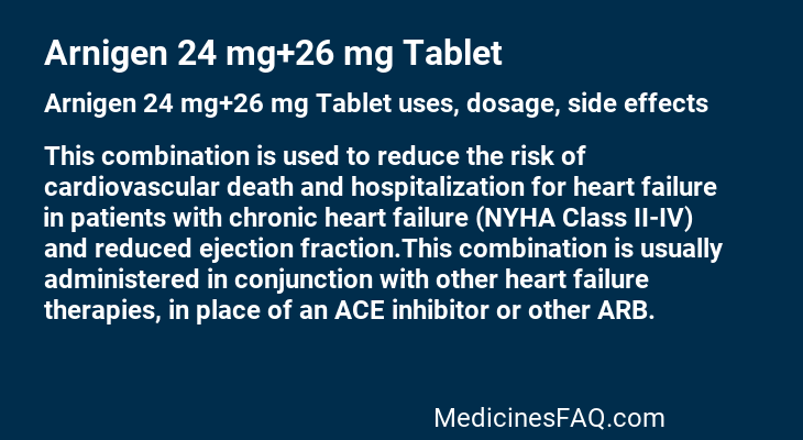 Arnigen 24 mg+26 mg Tablet