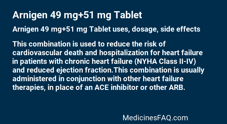 Arnigen 49 mg+51 mg Tablet